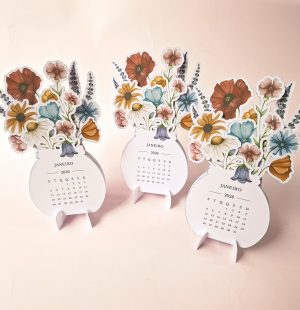 Calendário Flores no Vaso